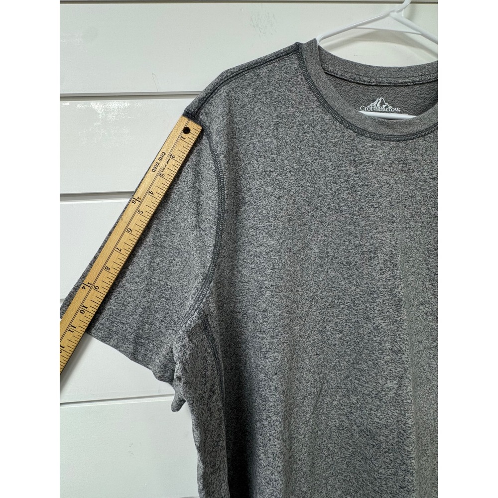 Croft & Barrow Mens XL T-Shirt Lot 2 Black Ribbed Easy Care Grey Adventure Tee - Picture 9 of 9